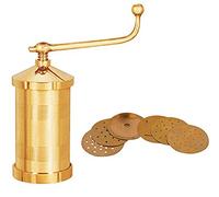 Sev Sancha Gathiya Murukulu Janthikulu Maker Machine with 6 Different Jali - Brass