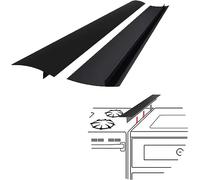 SEVCHY Silicone Stove Gap Covers (2 pack), Oven Gap Filler, Heat Resistant Stove Gap Filler, Seal Gap between Stovetop and Counter, Easy Clean (21 inch, Black)