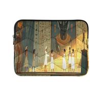 Sevdomey Ancient Egyptian Pharaohs Laptop Sleeve 15.6 Inch, Slim Protective Computer Case with Soft Padding, Top Zipper Bag for Women & Men, Fits Most 15 Inch Laptops