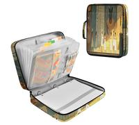 Sevdomey Ancient Egyptian Pharaohs Waterproof Expanding File Folder, Accordion Document Organizer with Zipper & Sticky Labels, Large Capacity A4/Letter Size for Office Home