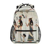 Sevdomey Ancient Egyptian Women Laptop Backpack, Waterproof 15L Stylish Lightweight Daypack with Multiple Pockets for Work, School & Travel
