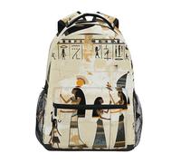 Sevdomey Ancient Egyptian Women Laptop Backpack, Waterproof 15L Stylish Lightweight Daypack with Multiple Pockets for Work, School & Travel