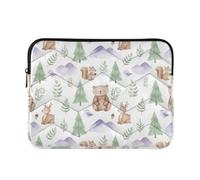 Sevdomey Animals Laptop Sleeve 15.6 Inch, Slim Protective Computer Case with Soft Padding, Top Zipper Bag for Women & Men, Fits Most 15 Inch Laptops