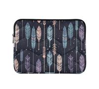 Sevdomey Arrows Pattern Laptop Sleeve 13.4 Inch, Slim Protective Computer Case with Soft Padding, Top Zipper Bag for Women & Men, Fits Most 13.3 Inch Laptops