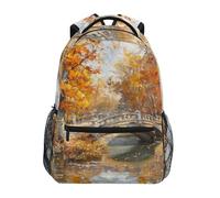 Sevdomey Autumn Landscape Laptop Backpack, Waterproof 15L Stylish Lightweight Daypack with Multiple Pockets for Work, School & Travel