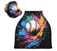 Sevdomey Baseball Nursing Car Seat Cover for Babies Newborns, Multi-Purpose Soft Breathable Breastfeeding Cover - Car Seat Covers - Nursing Scarf