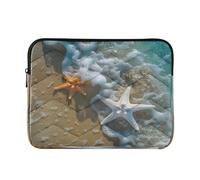 Sevdomey Beautiful Beach Laptop Sleeve 13.4 Inch, Slim Protective Computer Case with Soft Padding, Top Zipper Bag for Women & Men, Fits Most 13.3 Inch Laptops