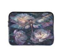 Sevdomey Beautiful Dragonfly Laptop Sleeve 13.4 Inch, Slim Protective Computer Case with Soft Padding, Top Zipper Bag for Women & Men, Fits Most 13.3 Inch Laptops