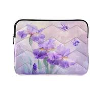 Sevdomey Beautiful Flowers Laptop Sleeve 13.4 Inch, Slim Protective Computer Case with Soft Padding, Top Zipper Bag for Women & Men, Fits Most 13.3 Inch Laptops