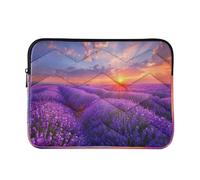 Sevdomey Beautiful Lavender Field Laptop Sleeve 13.4 Inch, Slim Protective Computer Case with Soft Padding, Top Zipper Bag for Women & Men, Fits Most 13.3 Inch Laptops