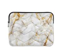 Sevdomey Beautiful Marble Laptop Sleeve 13.4 Inch, Slim Protective Computer Case with Soft Padding, Top Zipper Bag for Women & Men, Fits Most 13.3 Inch Laptops