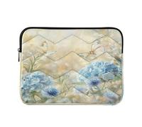 Sevdomey Beautiful Spring Flowers Laptop Sleeve 13.4 Inch, Slim Protective Computer Case with Soft Padding, Top Zipper Bag for Women & Men, Fits Most 13.3 Inch Laptops