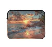 Sevdomey Beautiful Sunset Laptop Sleeve 13.4 Inch, Slim Protective Computer Case with Soft Padding, Top Zipper Bag for Women & Men, Fits Most 13.3 Inch Laptops