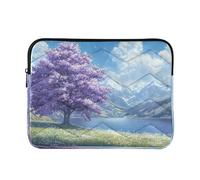 Sevdomey Beautiful Tree Laptop Sleeve 13.4 Inch, Slim Protective Computer Case with Soft Padding, Top Zipper Bag for Women & Men, Fits Most 13.3 Inch Laptops