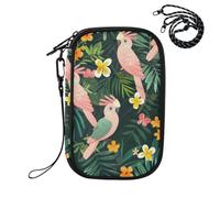 Sevdomey Birds and Flowers Lightweight Water-Resistant Multi-Pocket Passport Holder Organizer