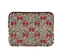 Sevdomey Bows Laptop Sleeve 13.4 Inch, Slim Protective Computer Case with Soft Padding, Top Zipper Bag for Women & Men, Fits Most 13.3 Inch Laptops