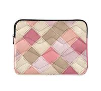 Sevdomey Buffalo Plaid Laptop Sleeve 15.6 Inch, Slim Protective Computer Case with Soft Padding, Top Zipper Bag for Women & Men, Fits Most 15 Inch Laptops