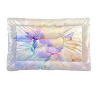 Sevdomey Butterflies Dog Bed Cat Bed Kennel Bed Crate Mattress, Washable Soft Comfortable Pet Bed Pad with Non-Slip Bottom for Small Medium Large Dogs Cats, 45x60 cm