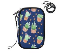 Sevdomey Cacti and Succulents Lightweight Water-Resistant Multi-Pocket Passport Holder Organizer