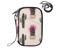 Sevdomey Cacti and Succulents Lightweight Water-Resistant Multi-Pocket Passport Holder Organizer