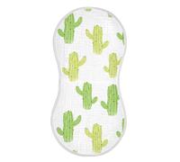 Sevdomey Cacti Pattern Baby Burp Cloths for Newborn Baby Boys and Girls, Soft Absorbent Cotton Muslin Burp Clothes Set