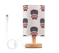 Sevdomey Cartoon Army Soldiers Bedside Table Lamp with USB Port, No Bulb Needed, Warm LED Light for Bedroom, Living Room, Office - Bedside Table Lamp for Reading, Study, Decor