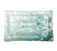 Sevdomey Cartoon Butterflies Dog Bed Cat Bed Kennel Bed Crate Mattress, Washable Soft Comfortable Pet Bed Pad with Non-Slip Bottom for Small Medium Large Dogs Cats, 45x60 cm