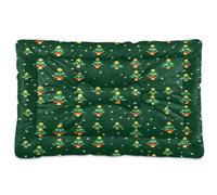 Sevdomey Cartoon Christmas Trees Pet Pads Dog Bed Cat Bed Kennel Bed Crate Mattress, Washable Soft Comfortable Pet Bed Pad with Non-Slip Bottom for Small Medium Large Dogs Cats, 60x90 cm