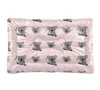 Sevdomey Cartoon Koalas Pet Pads Kennel Bed Crate Mattress, Washable Soft Comfortable Pet Bed Pad with Non-Slip Bottom for Small Medium Large Dogs Cats, 45x60 cm