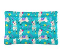 Sevdomey Cartoon Llamas Pet Pads Kennel Bed Crate Mattress, Washable Soft Comfortable Pet Bed Pad with Non-Slip Bottom for Small Medium Large Dogs Cats, 60x90 cm