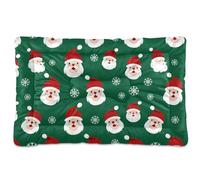 Sevdomey Cartoon Santa Pet Pads Kennel Bed Crate Mattress, Washable Soft Comfortable Pet Bed Pad with Non-Slip Bottom for Small Medium Large Dogs Cats, 60x90 cm