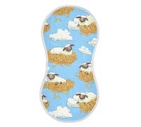 Sevdomey Cartoon Sheep Baby Burp Cloths for Newborn Baby Boys and Girls, Soft Absorbent Cotton Muslin Burp Clothes Set