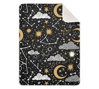 Sevdomey Celestial Stars Baby Blanket Newborn Gifts for Girls and Boys, Soft Cotton Newborn Baby Receiving Blanket for Unisex Toddlers,76x101 cm