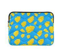 Sevdomey Cheese Pieces Laptop Sleeve 13.4 Inch, Slim Protective Computer Case with Soft Padding, Top Zipper Bag for Women & Men, Fits Most 13.3 Inch Laptops