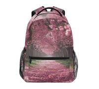 Sevdomey Cherry Blossom Trees Laptop Backpack, Waterproof 15L Stylish Lightweight Daypack with Multiple Pockets for Work, School & Travel