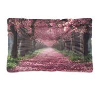 Sevdomey Cherry Blossom Trees Pet Pads Dog Bed Cat Bed Kennel Bed Crate Mattress, Washable Soft Comfortable Pet Bed Pad with Non-Slip Bottom for Small Medium Large Dogs Cats, 45x60 cm