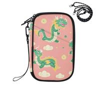 Sevdomey Chinese Dragon Pattern Lightweight Water-Resistant Multi-Pocket Passport Holder Organizer