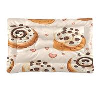 Sevdomey Chocolate Chips Pet Pads Dog Bed Cat Bed Kennel Bed Crate Mattress, Washable Soft Comfortable Pet Bed Pad with Non-Slip Bottom for Small Medium Large Dogs Cats, 60x90 cm