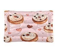 Sevdomey Chocolate Chips Pet Pads Dog Bed Cat Bed Kennel Bed Crate Mattress, Washable Soft Comfortable Pet Bed Pad with Non-Slip Bottom for Small Medium Large Dogs Cats, 60x90 cm