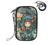 Sevdomey Christmas Elf Lightweight Water-Resistant Multi-Pocket Passport Holder Organizer