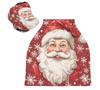Sevdomey Christmas Santa Claus Nursing Car Seat Cover for Babies Newborns, Multi-Purpose Soft Breathable Breastfeeding Cover - Car Seat Covers - Nursing Scarf