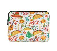Sevdomey Colorful Mexican Laptop Sleeve 13.4 Inch, Slim Protective Computer Case with Soft Padding, Top Zipper Bag for Women & Men, Fits Most 13.3 Inch Laptops