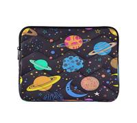 Sevdomey Colorful Planets Laptop Sleeve 13.4 Inch, Slim Protective Computer Case with Soft Padding, Top Zipper Bag for Women & Men, Fits Most 13.3 Inch Laptops