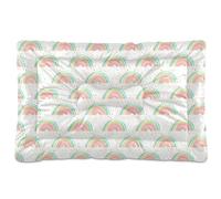 Sevdomey Colorful Rainbows Pet Pads Dog Bed Cat Bed Kennel Bed Crate Mattress, Washable Soft Comfortable Pet Bed Pad with Non-Slip Bottom for Small Medium Large Dogs Cats, 60x90 cm