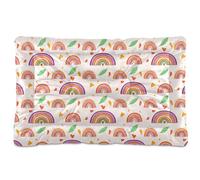 Sevdomey Colorful Rainbows Pet Pads Kennel Bed Crate Mattress, Washable Soft Comfortable Pet Bed Pad with Non-Slip Bottom for Small Medium Large Dogs Cats, 60x90 cm