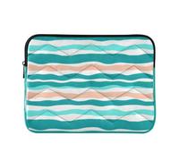 Sevdomey Colorful Stripes Laptop Sleeve 13.4 Inch, Slim Protective Computer Case with Soft Padding, Top Zipper Bag for Women & Men, Fits Most 13.3 Inch Laptops