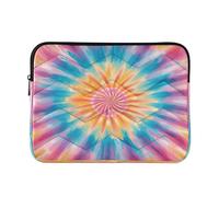 Sevdomey Colorful Tie-dye Laptop Sleeve 13.4 Inch, Slim Protective Computer Case with Soft Padding, Top Zipper Bag for Women & Men, Fits Most 13.3 Inch Laptops