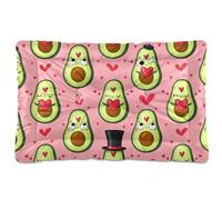 Sevdomey Cute Avocados Pet Pads Kennel Bed Crate Mattress, Washable Soft Comfortable Pet Bed Pad with Non-Slip Bottom for Small Medium Large Dogs Cats, 45x60 cm