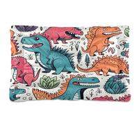 Sevdomey Cute Dinosaurs Pet Pads Dog Bed Cat Bed Kennel Bed Crate Mattress, Washable Soft Comfortable Pet Bed Pad with Non-Slip Bottom for Small Medium Large Dogs Cats, 45x60 cm