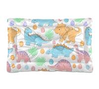 Sevdomey Cute Dinosaurs Pet Pads Kennel Bed Crate Mattress, Washable Soft Comfortable Pet Bed Pad with Non-Slip Bottom for Small Medium Large Dogs Cats, 60x90 cm